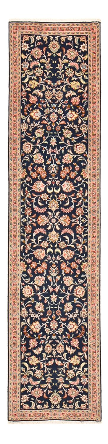 Tapis de couloir Tapis persan - Tabriz - Premium - 300 x 68 cm - bleu foncé