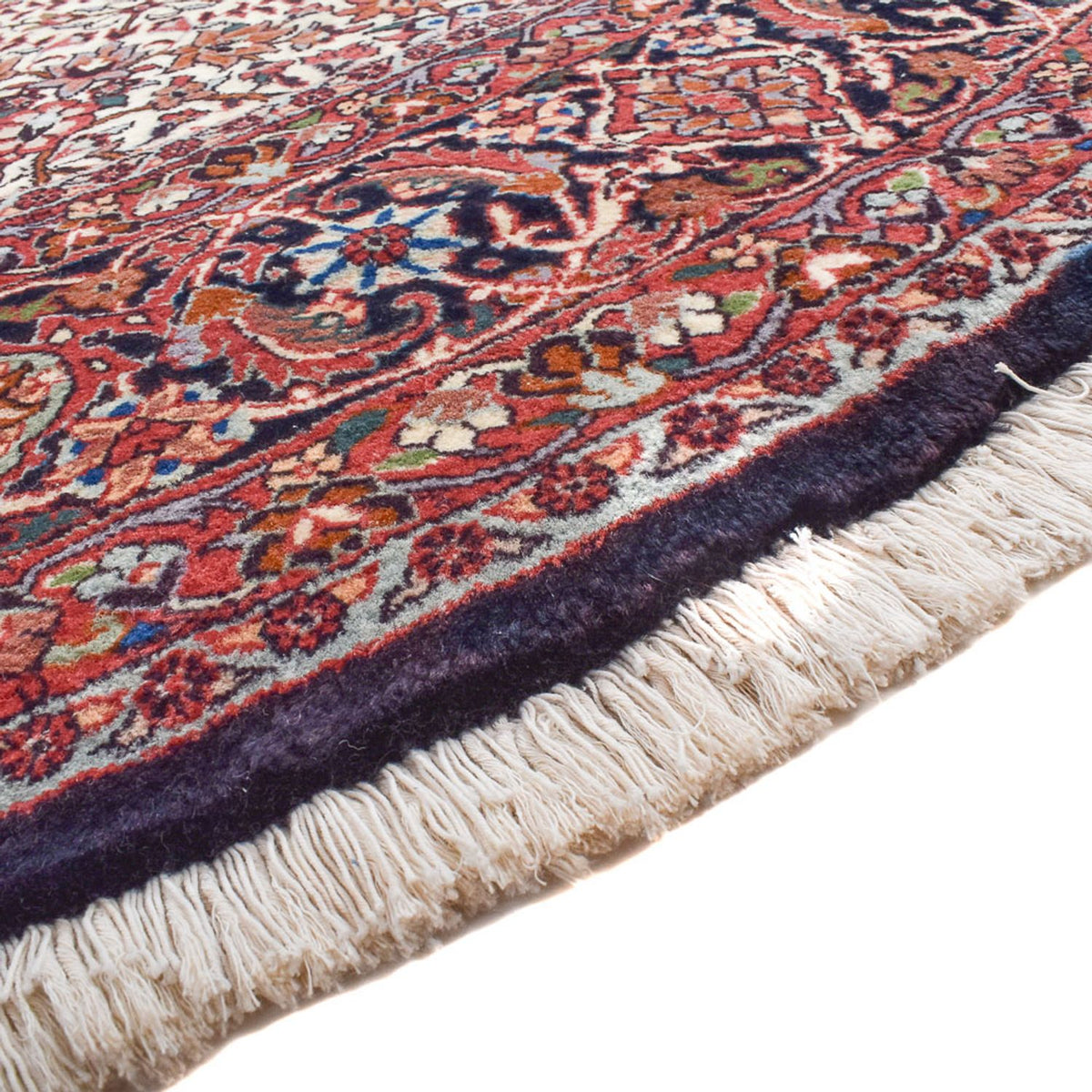 Tapis persan - Bidjar ronde  - 255 x 255 cm - rouge clair