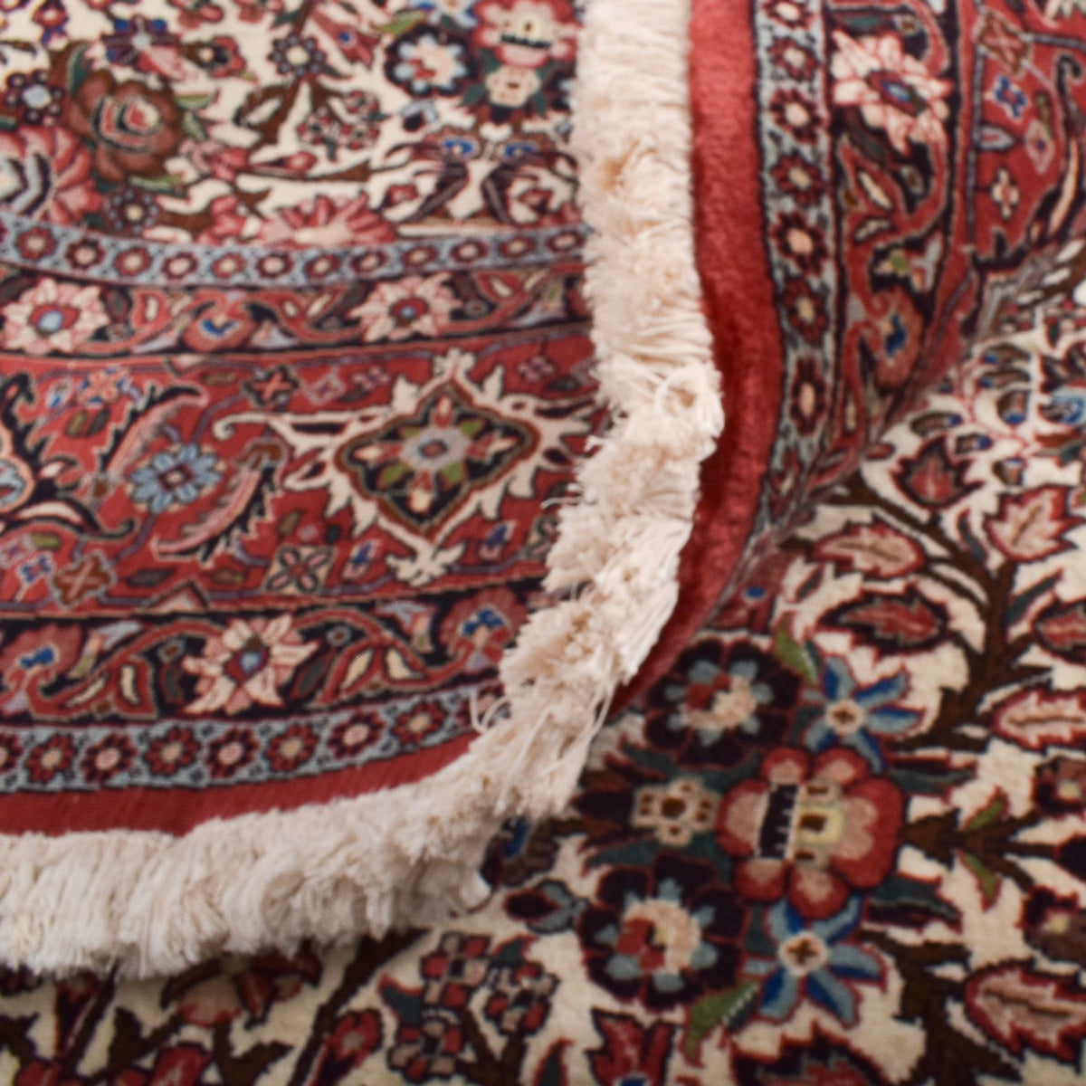 Tapis persan - Bidjar ronde  - 250 x 250 cm - rouge clair