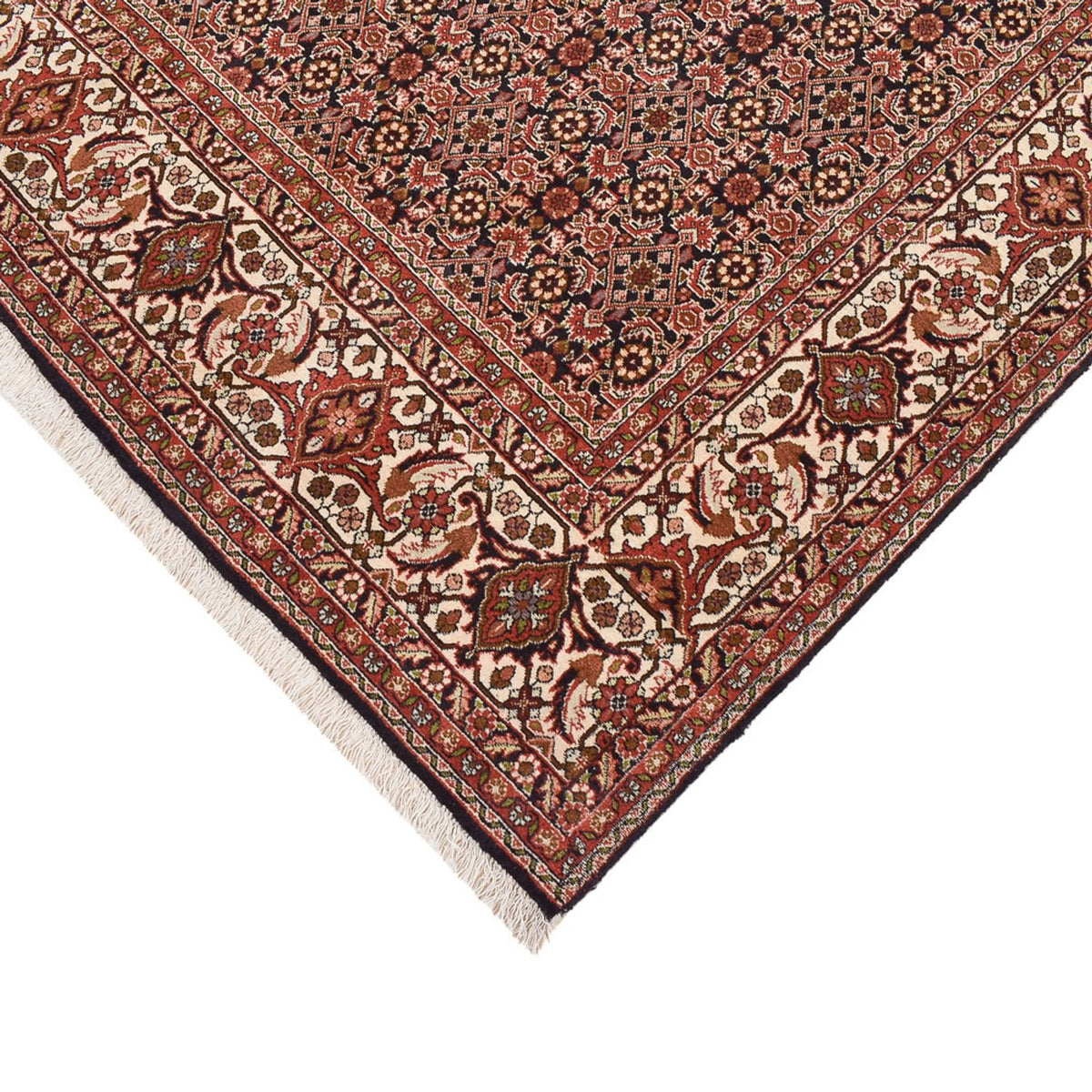 Tapis de couloir Tapis persan - Bidjar - 395 x 203 cm - rouille