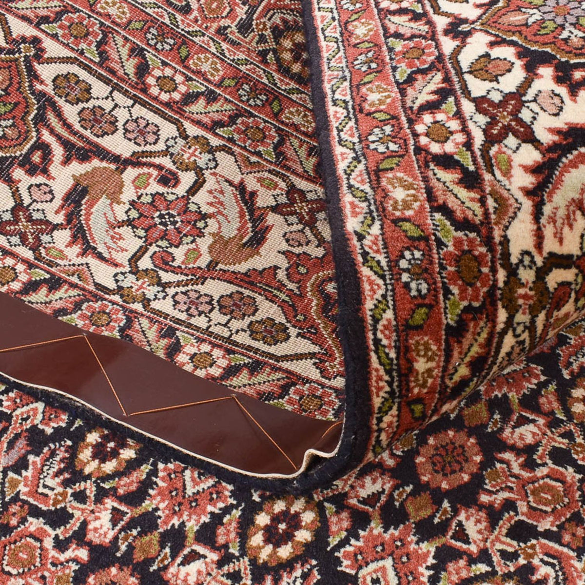 Tapis de couloir Tapis persan - Bidjar - 395 x 203 cm - rouille