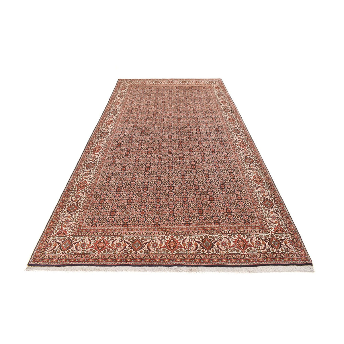 Tapis de couloir Tapis persan - Bidjar - 395 x 203 cm - rouille