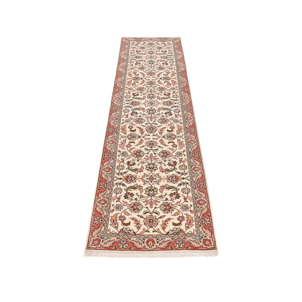 Tapis de couloir Tapis persan - Tabriz - Premium - 297 x 69 cm - caramel