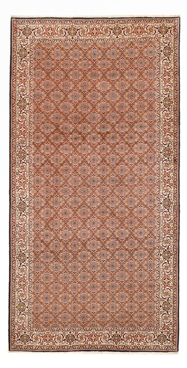Tapis de couloir Tapis persan - Bidjar - 390 x 200 cm - rouge clair