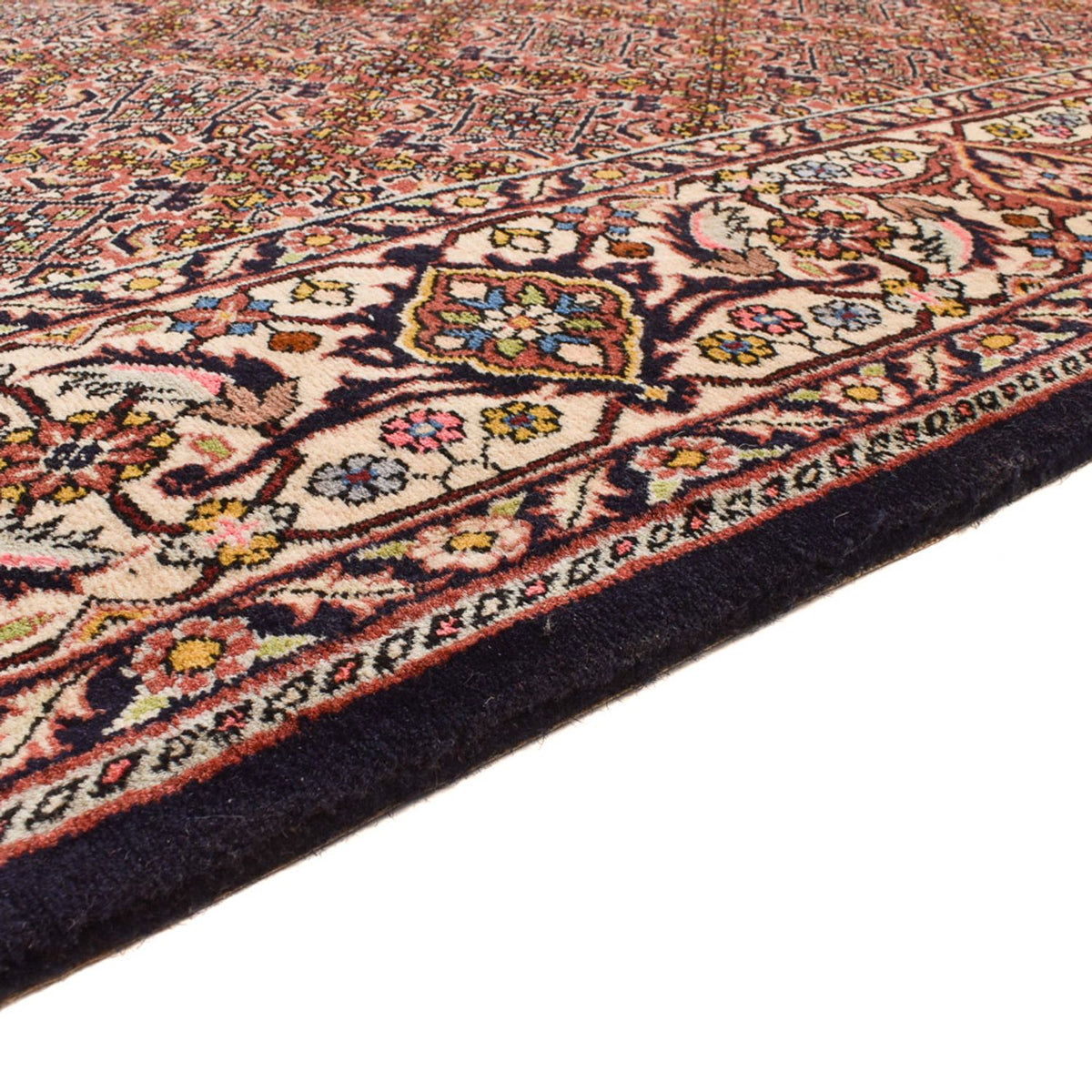 Tapis de couloir Tapis persan - Bidjar - 390 x 200 cm - rouge clair