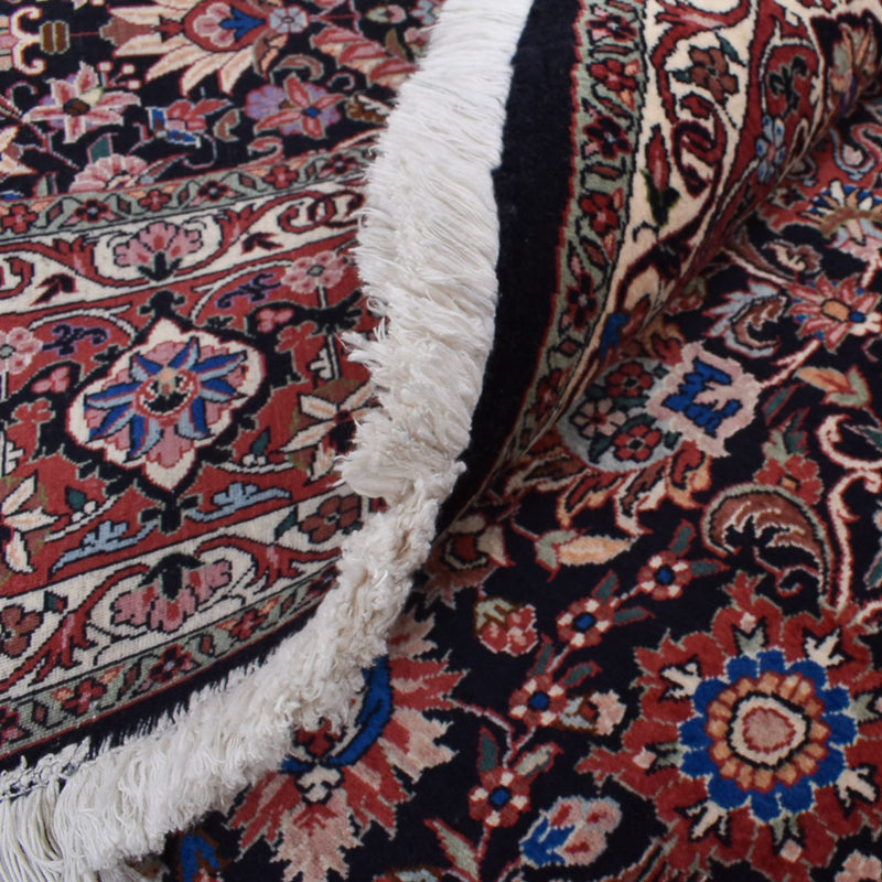 Tapis persan - Bidjar ronde  - 300 x 300 cm - rouge foncé