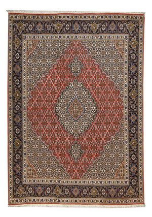 Tapis persan - Tabriz - Royal - 207 x 147 cm - rouge