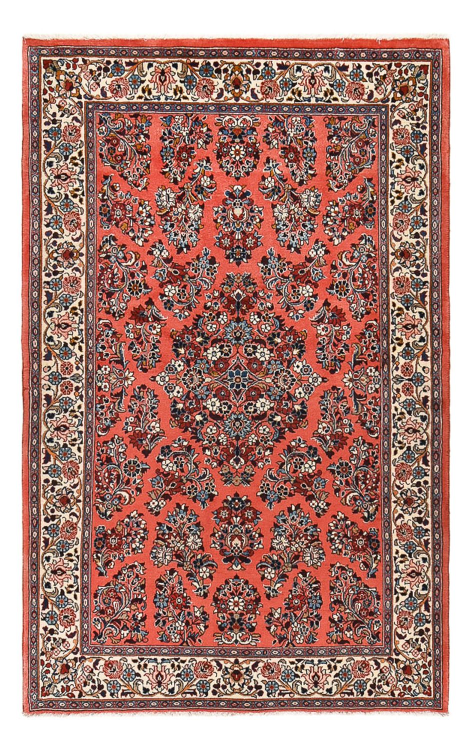Tapis persan - Classique - 201 x 126 cm - rouge