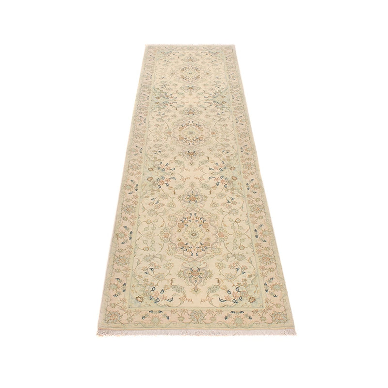 Tapis de couloir Tapis persan - Tabriz - Premium - 310 x 84 cm - sable