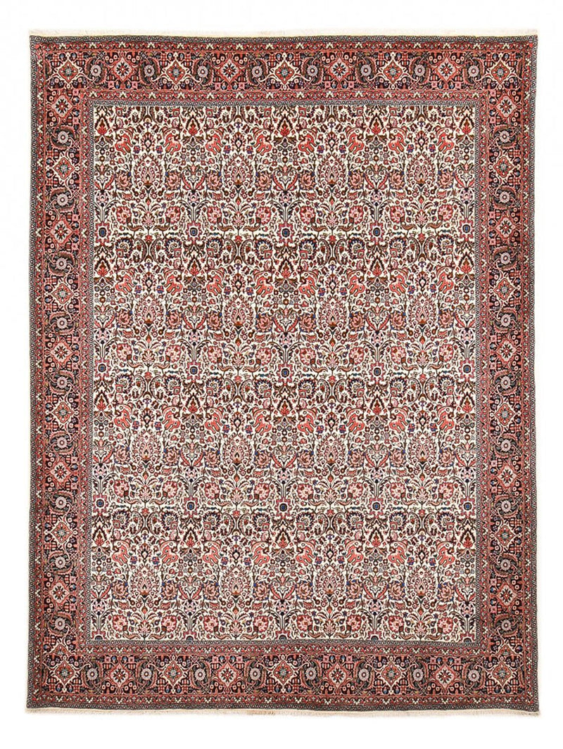 Tapis persan - Bidjar - 351 x 251 cm - rouge clair