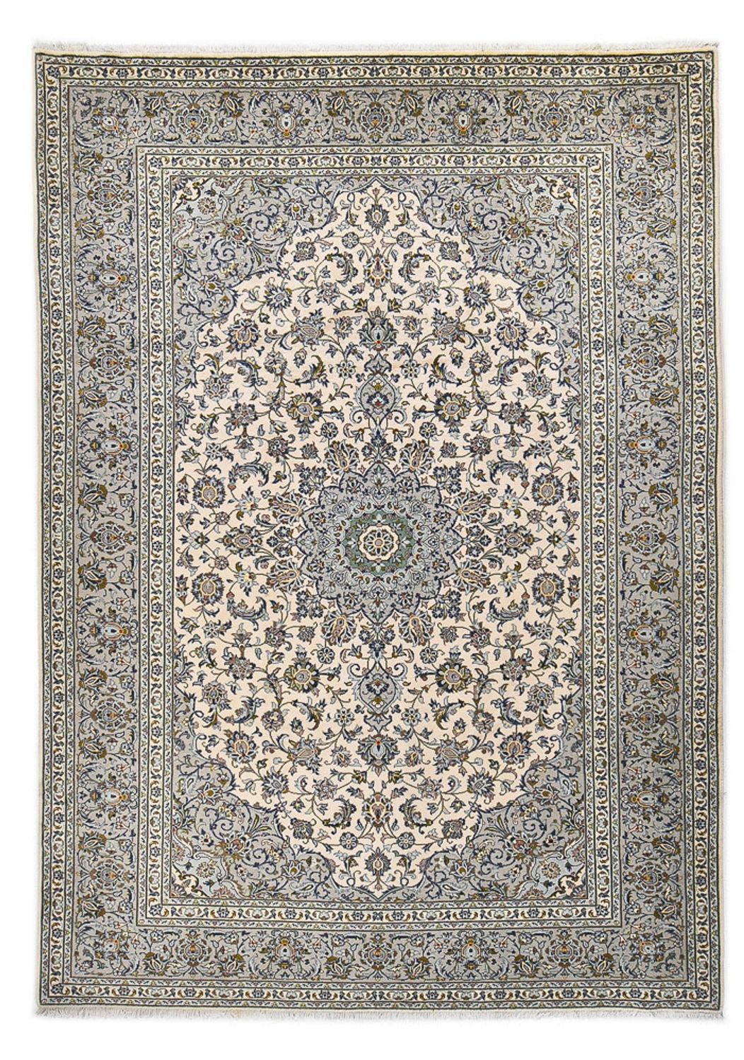 Tapis persan - Keshan - Royal - 347 x 248 cm - gris