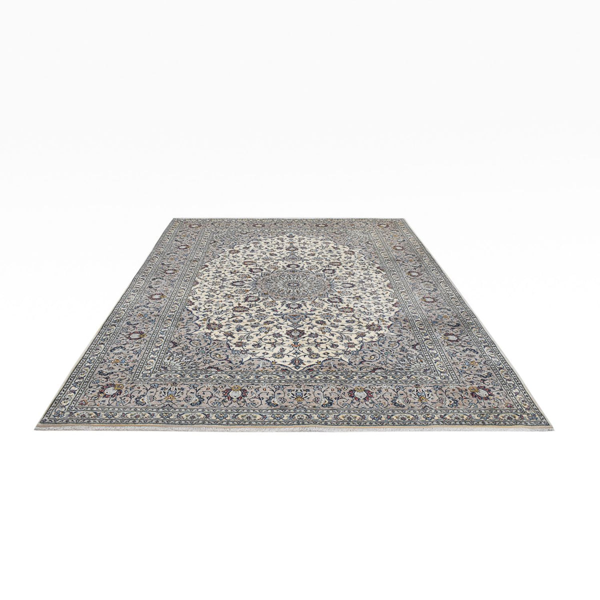 Tapis persan - Keshan - Royal - 340 x 252 cm - gris