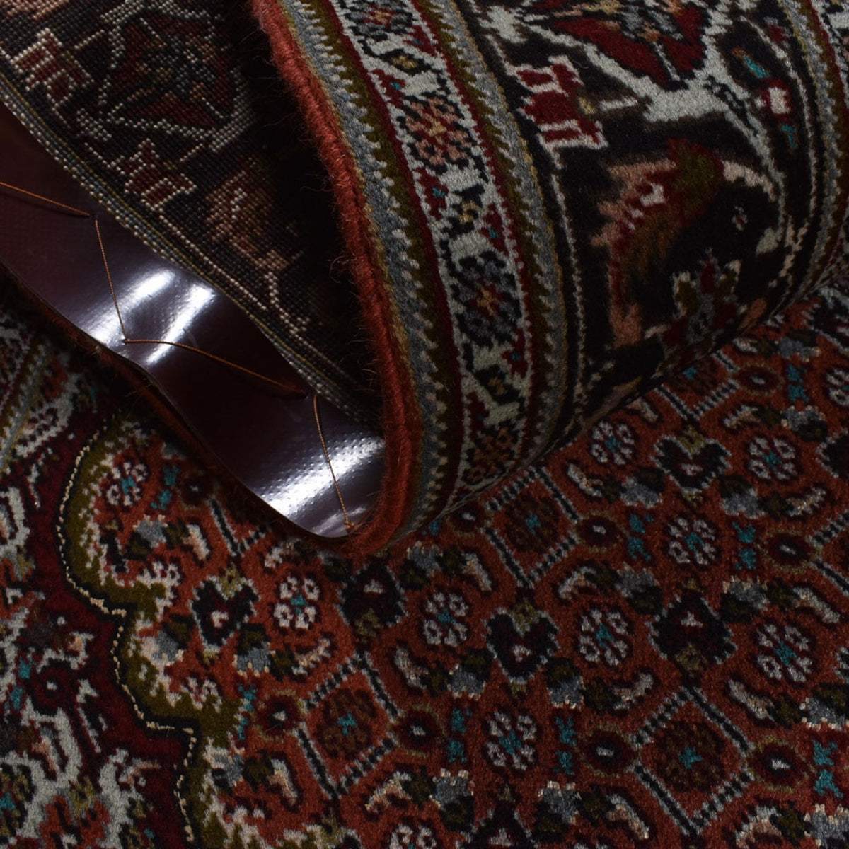 Tapis persan - Tabriz - Royal - 203 x 150 cm - rouge foncé