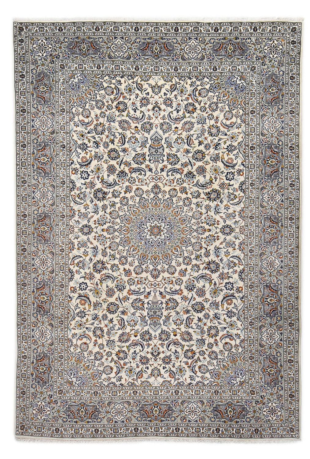 Tapis persan - Keshan - Royal - 340 x 233 cm - gris