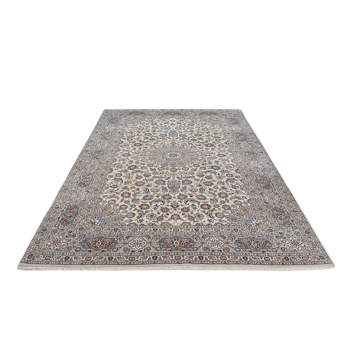 Tapis persan - Keshan - Royal - 340 x 233 cm - gris