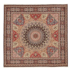 Tapis persan - Tabriz - Premium - 260 x 253 cm - beige foncé