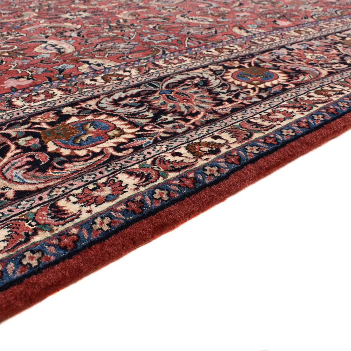 Tapis persan - Bidjar - 402 x 304 cm - rouge clair