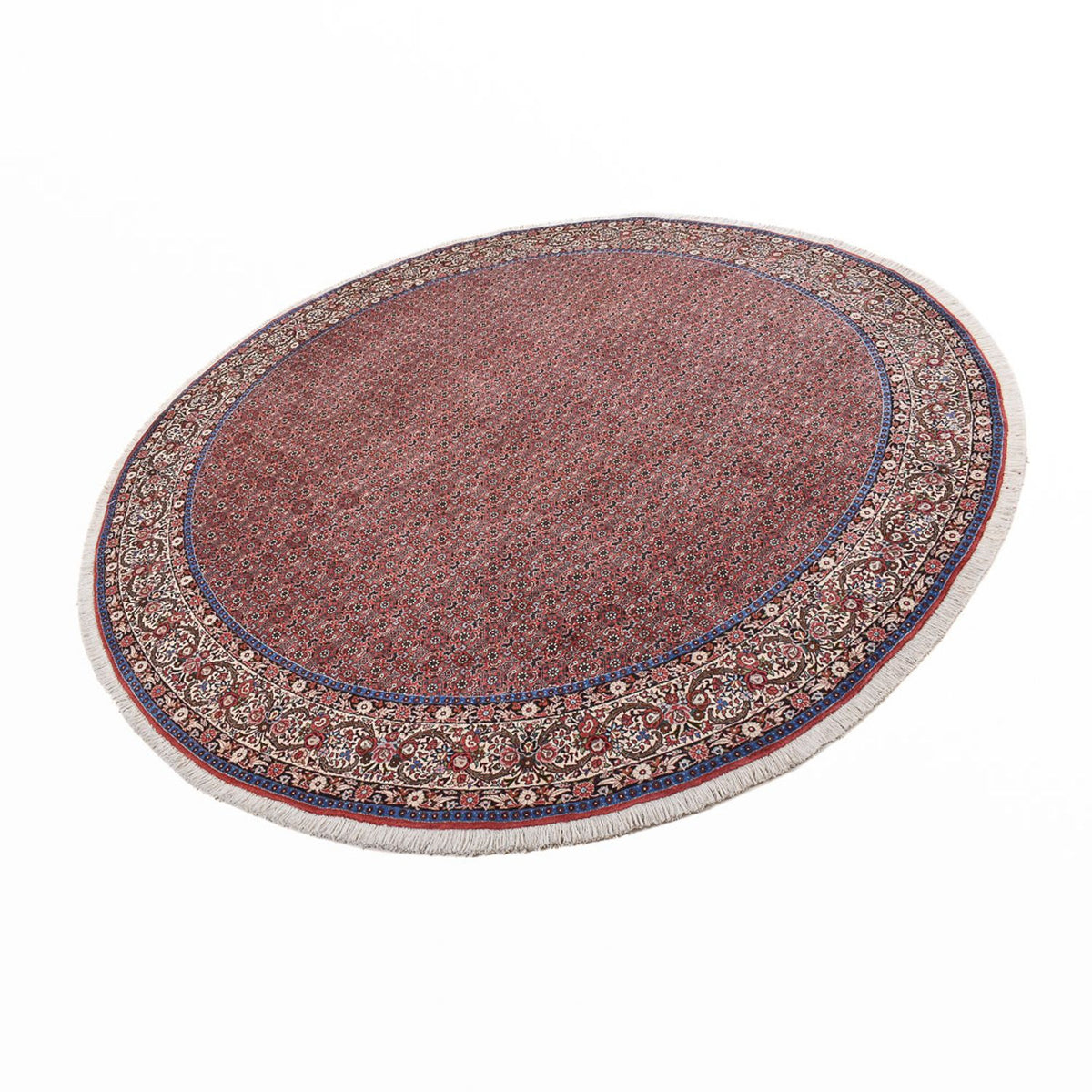 Tapis persan - Bidjar ronde  - 300 x 300 cm - rouille