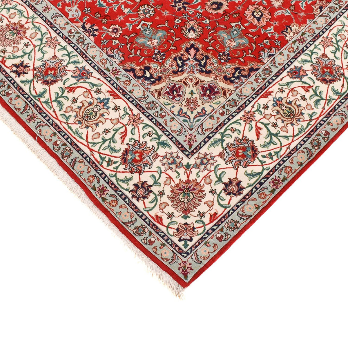 Tapis persan - Tabriz - Premium - 213 x 150 cm - rouge