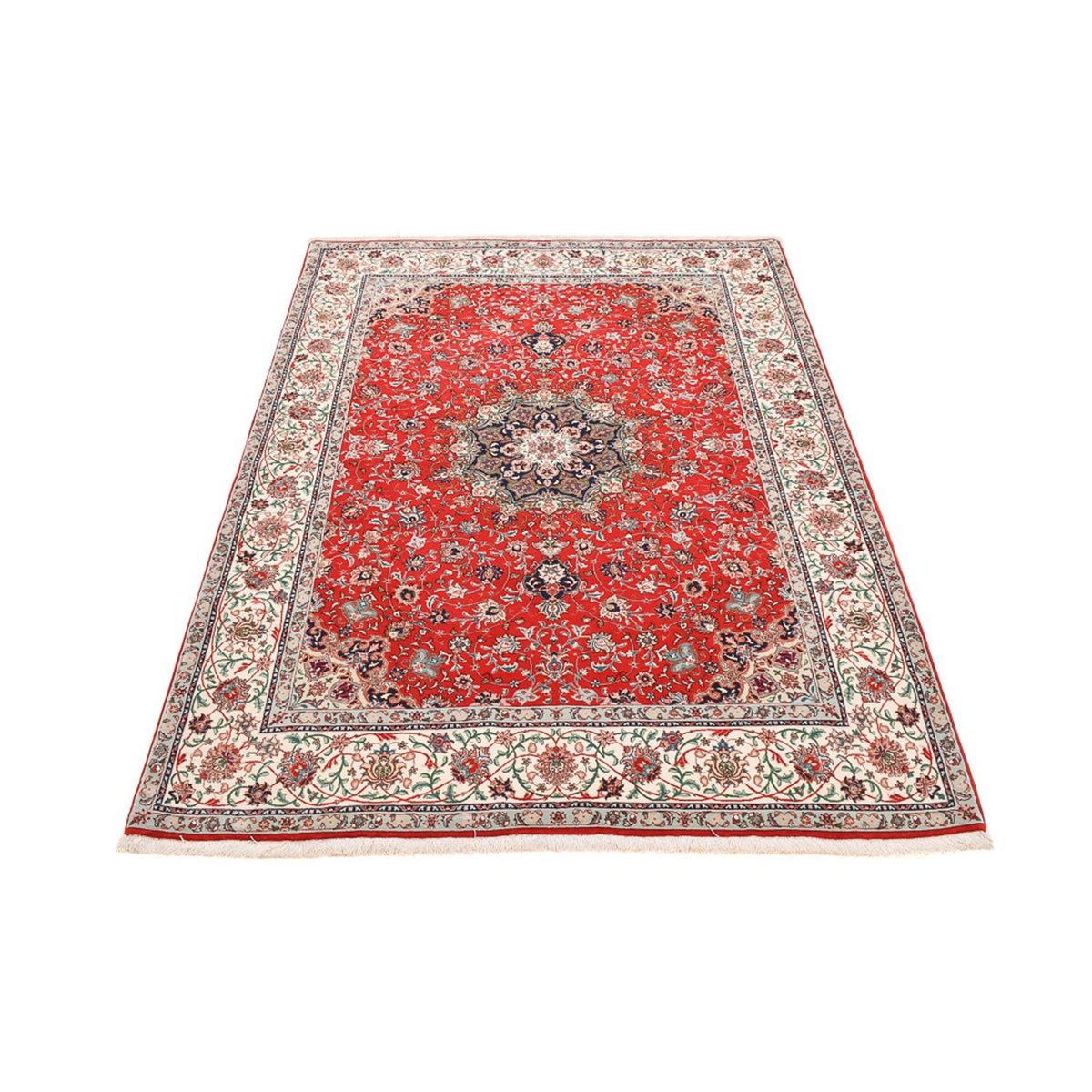 Tapis persan - Tabriz - Premium - 213 x 150 cm - rouge