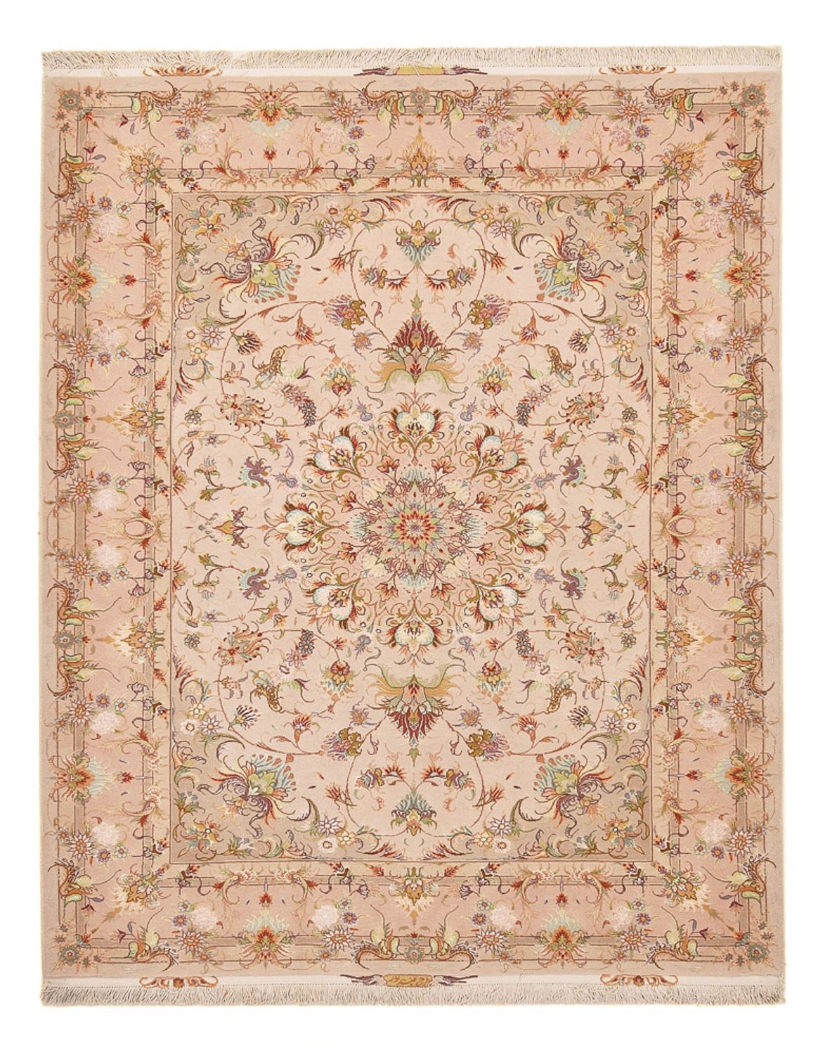 Tapis persan - Tabriz - Royal - 203 x 150 cm - beige