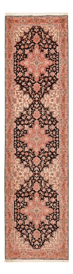 Tapis de couloir Tapis persan - Tabriz - Royal - 352 x 91 cm - bleu foncé
