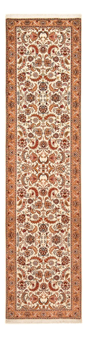 Tapis de couloir Tapis persan - Tabriz - Premium - 314 x 80 cm - beige