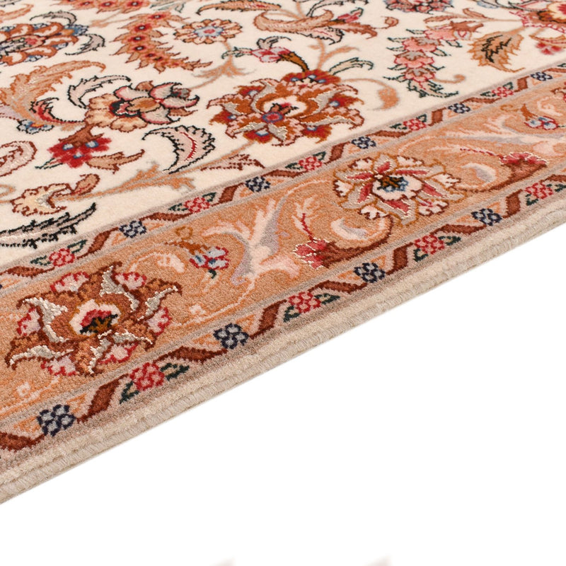 Tapis de couloir Tapis persan - Tabriz - Premium - 314 x 80 cm - beige