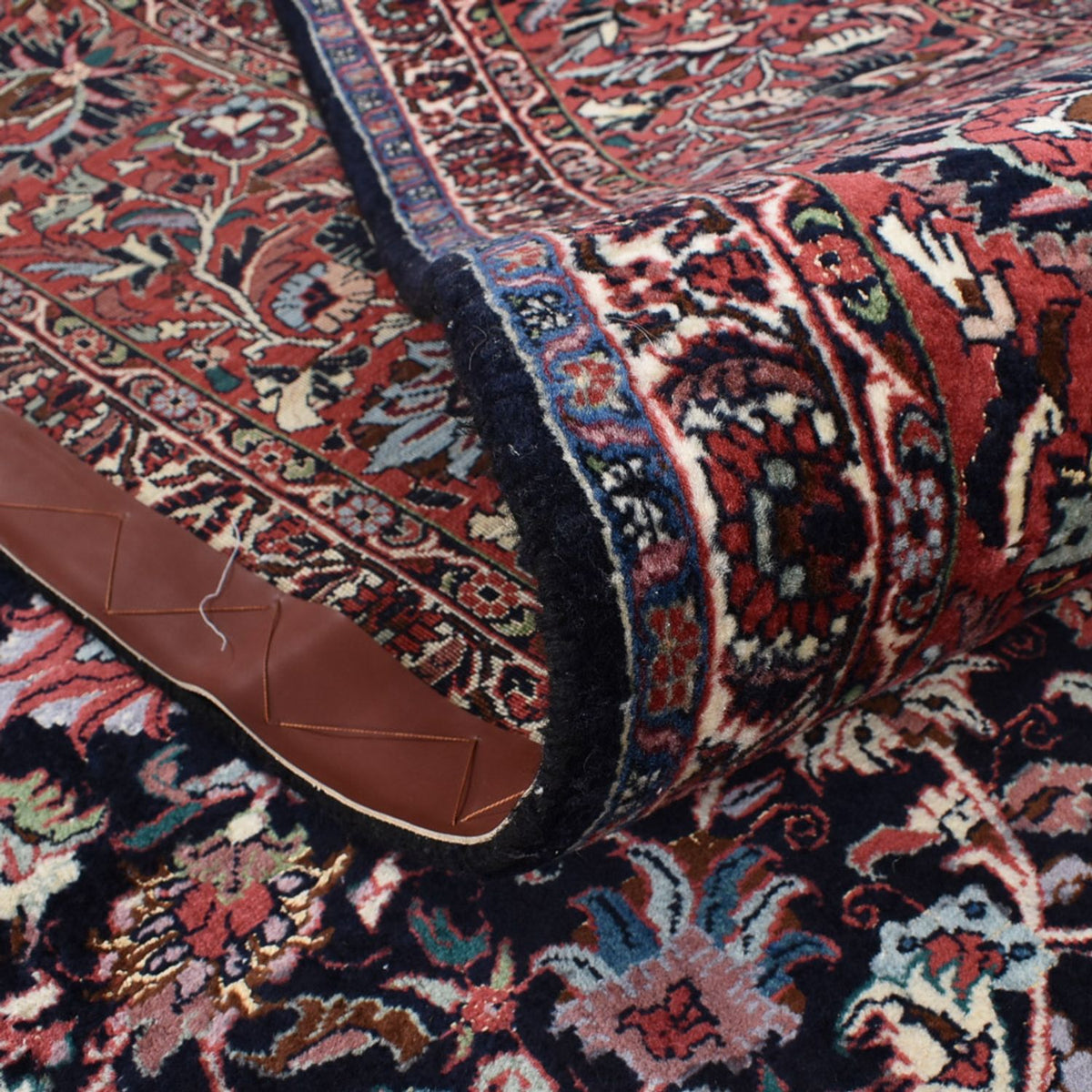 Tapis persan - Bidjar - 396 x 300 cm - marron foncé