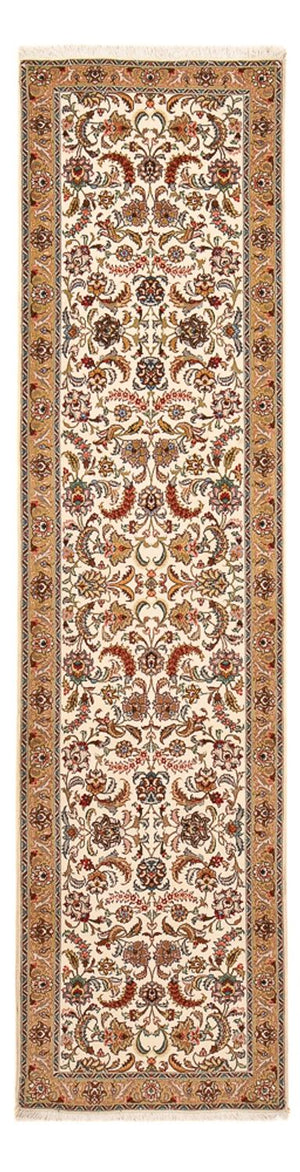 Tapis de couloir Tapis persan - Tabriz - Premium - 307 x 79 cm - caramel