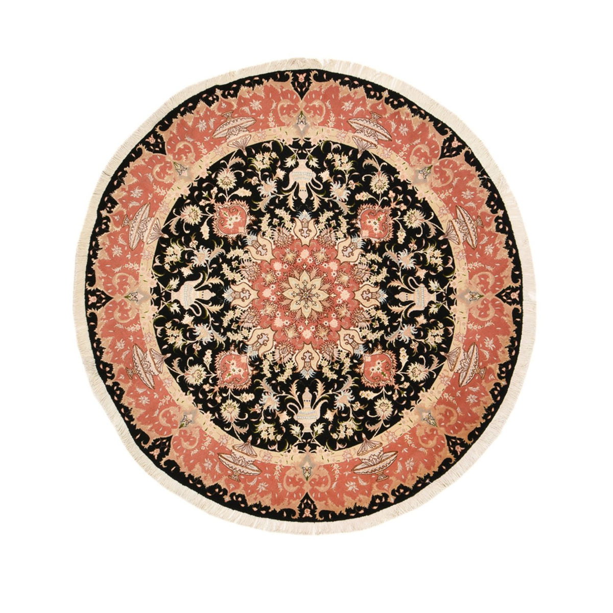 Tapis persan - Tabriz - Premium ronde  - 200 x 200 cm - multicolore