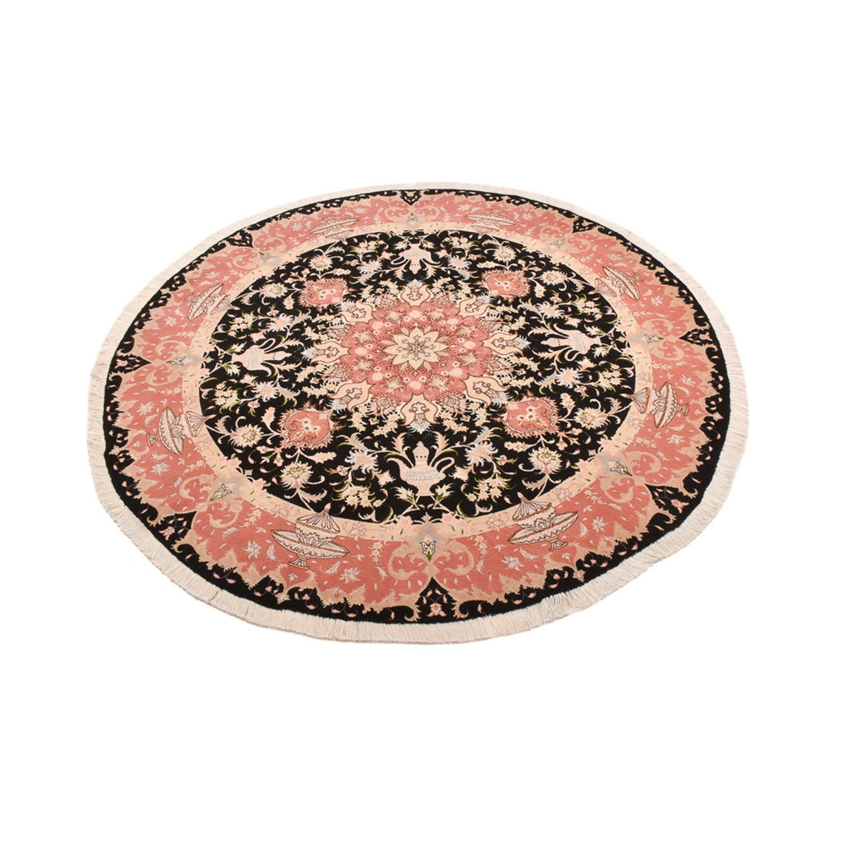 Tapis persan - Tabriz - Premium ronde  - 200 x 200 cm - multicolore