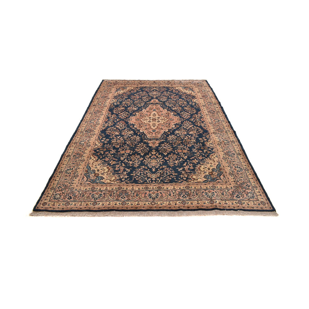 Tapis persan - Nomadic - 297 x 205 cm - bleu foncé