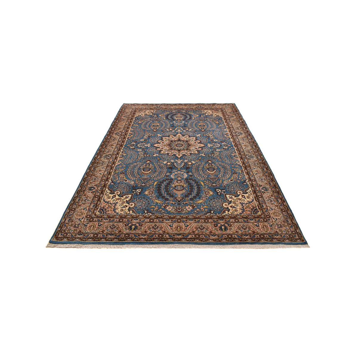 Tapis persan - Nomadic - 288 x 204 cm - bleu de mer