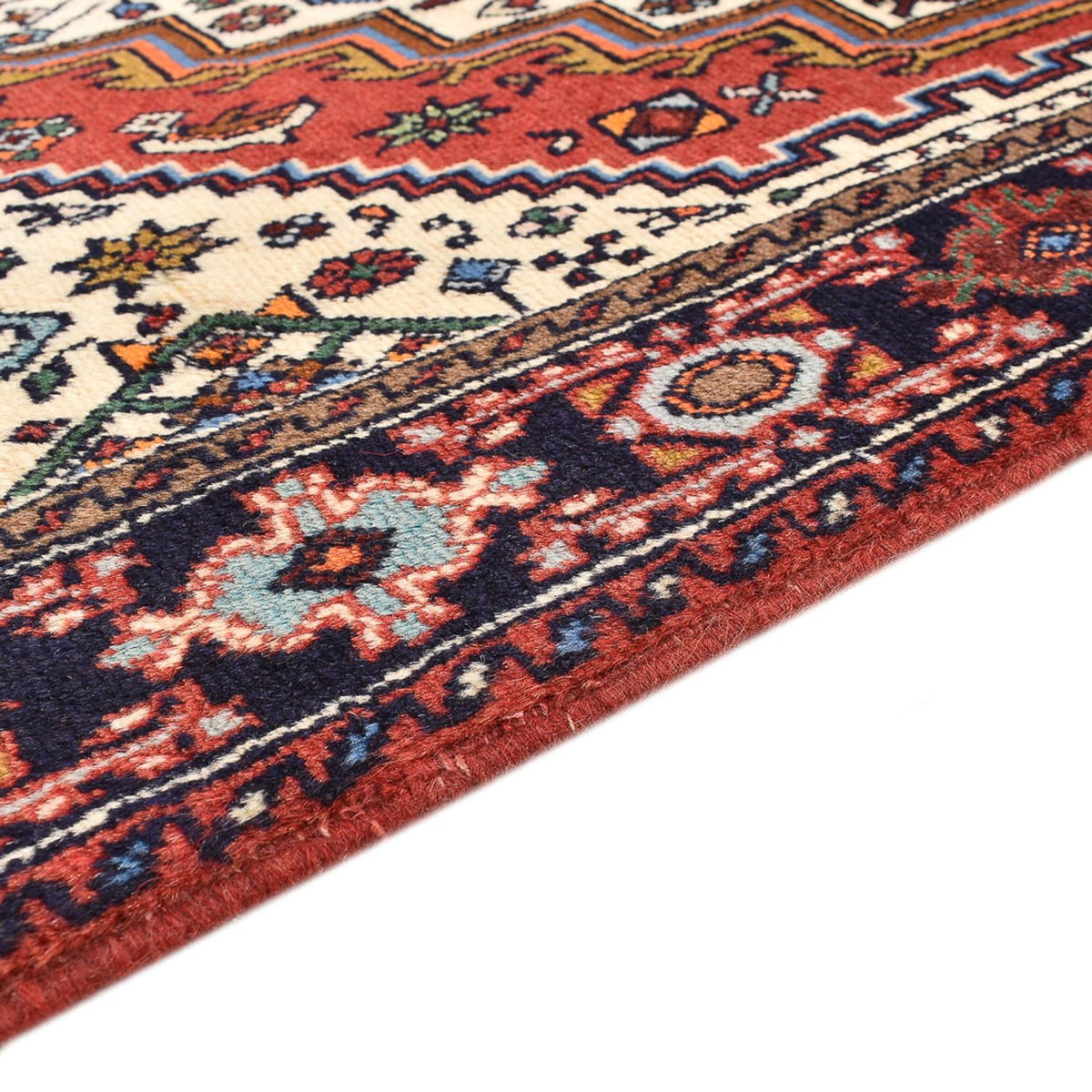 Tapis persan - Nomadic - 124 x 78 cm - rouge clair