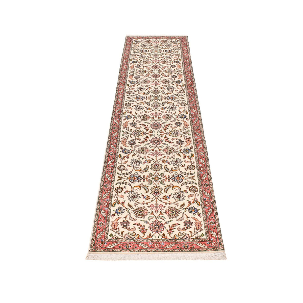 Tapis de couloir Tapis persan - Tabriz - Royal - 295 x 72 cm - sable