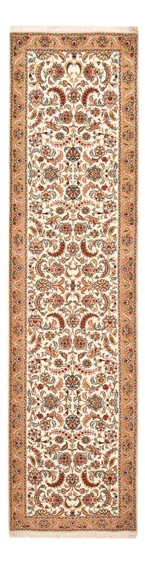 Tapis de couloir Tapis persan - Tabriz - Premium - 320 x 83 cm - caramel