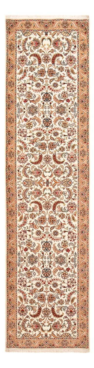 Tapis de couloir Tapis persan - Tabriz - Premium - 320 x 77 cm - caramel