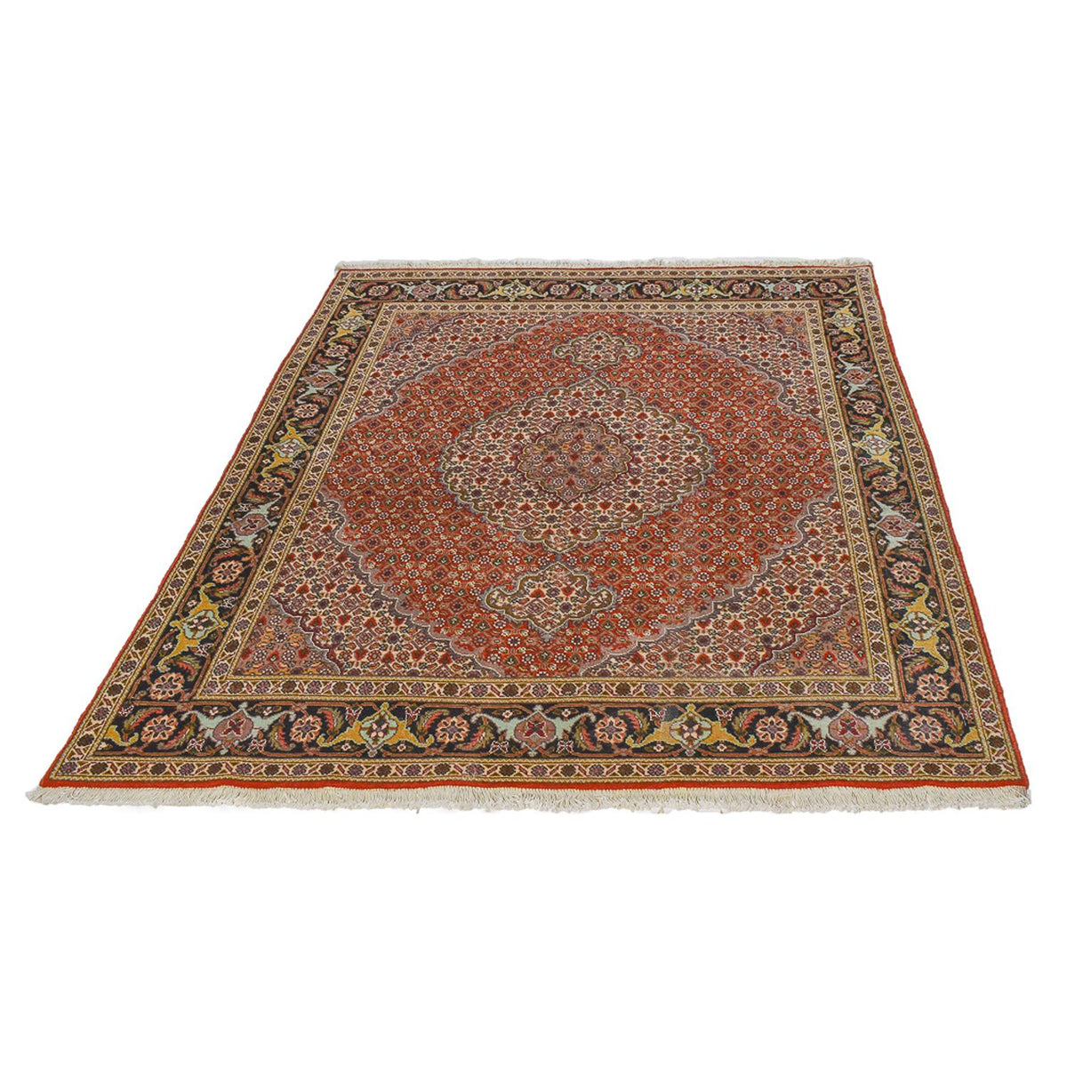 Tapis persan - Tabriz - Royal - 195 x 150 cm - rouille