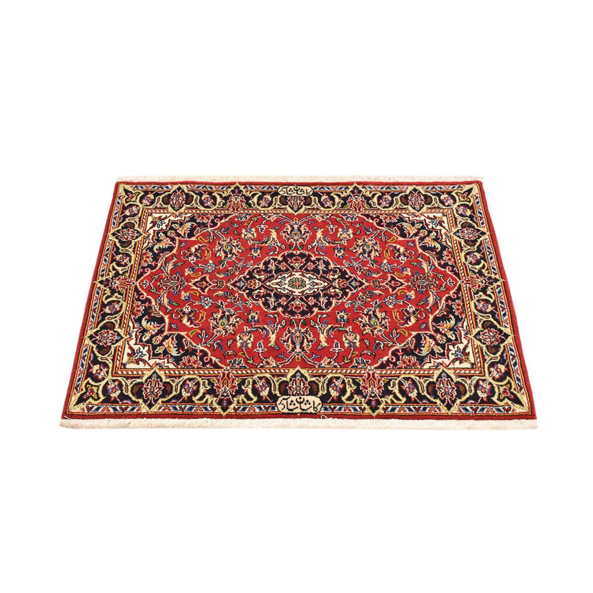 Tapis persan - Keshan - 100 x 70 cm - rouge