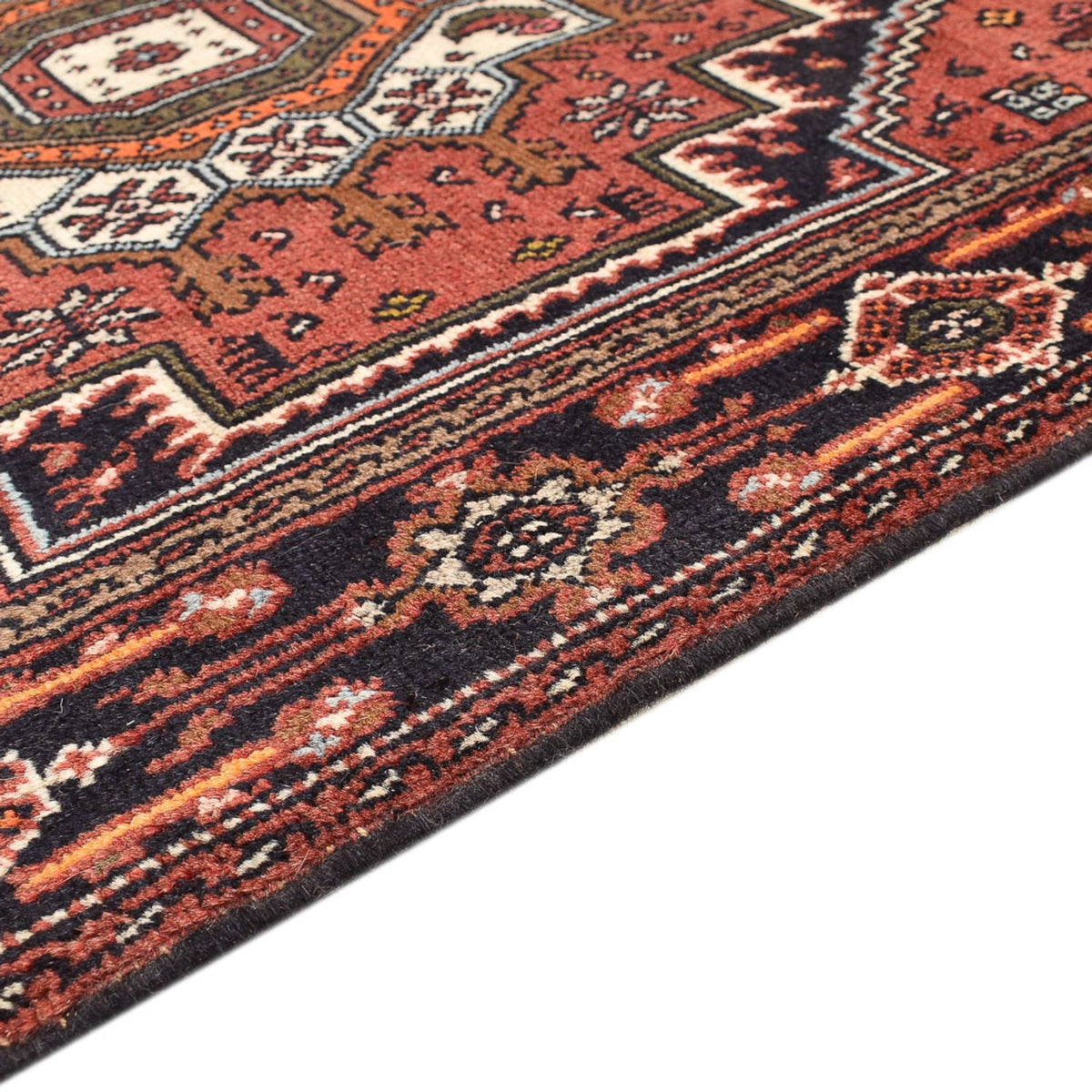 Tapis persan - Nomadic - 124 x 74 cm - rouge clair