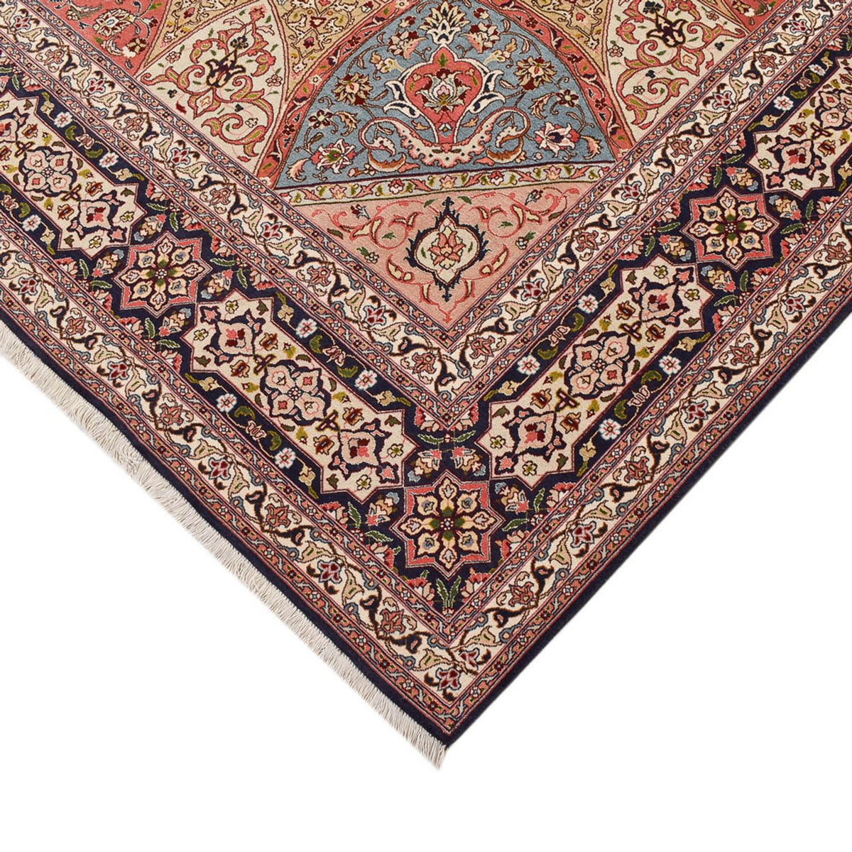 Tapis persan - Tabriz - Royal carré - 254 x 248 cm - beige foncé
