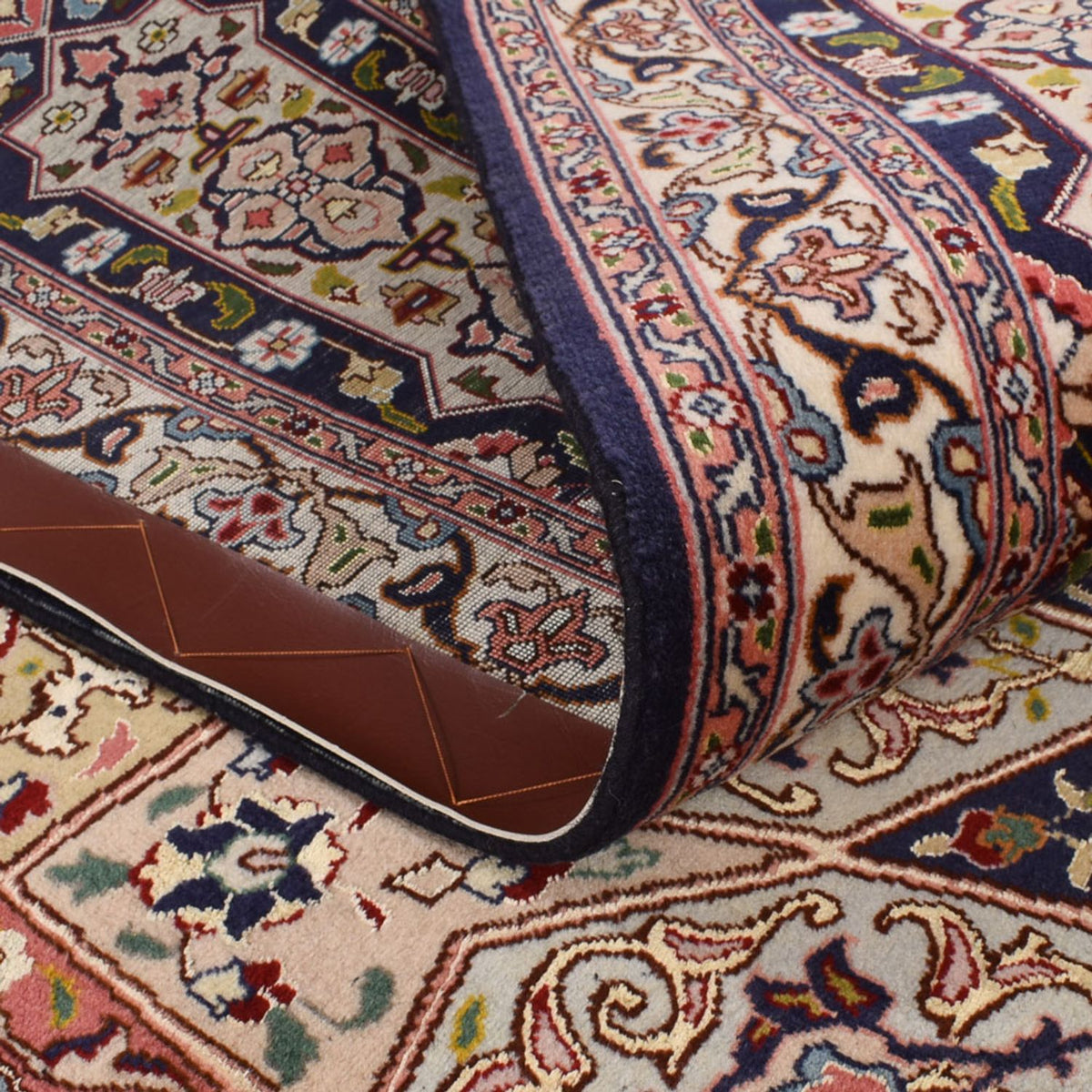 Tapis persan - Tabriz - Royal carré - 254 x 248 cm - beige foncé