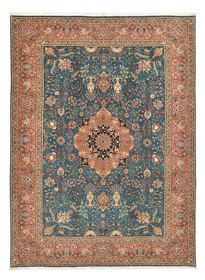 Tapis persan - Tabriz - Royal - 352 x 253 cm - bleu de mer