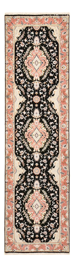 Tapis de couloir Tapis persan - Tabriz - Royal - 300 x 83 cm - bleu foncé