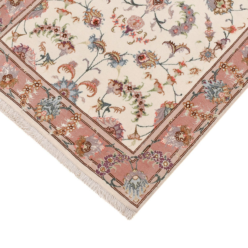 Tapis de couloir Tapis persan - Tabriz - Premium - 347 x 77 cm - beige
