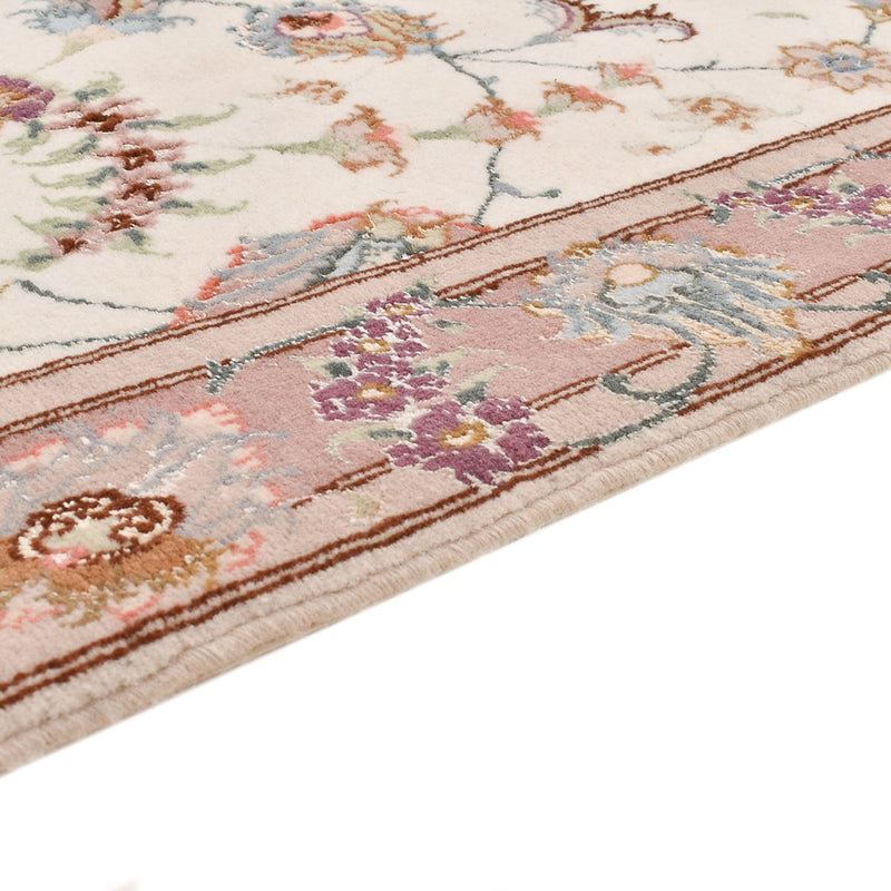 Tapis de couloir Tapis persan - Tabriz - Premium - 347 x 77 cm - beige