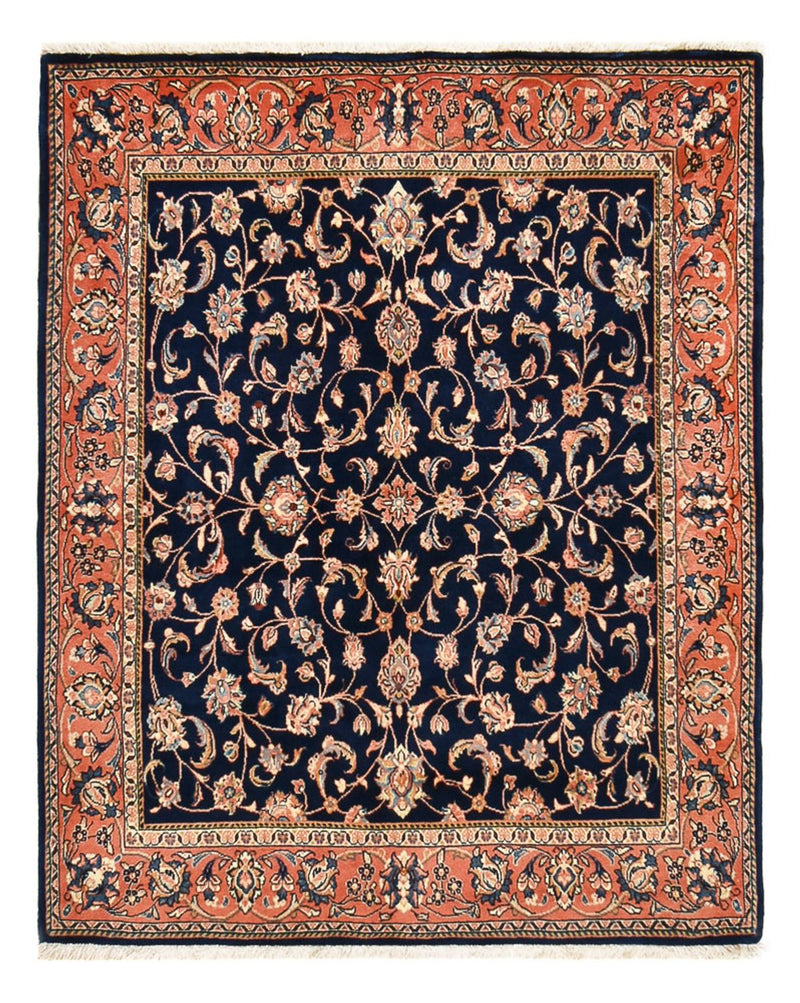 Tapis persan - Classique - 170 x 136 cm - bleu foncé