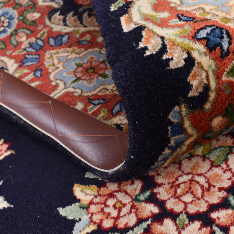 Tapis de couloir Tapis persan - Royal - 394 x 98 cm - bleu foncé