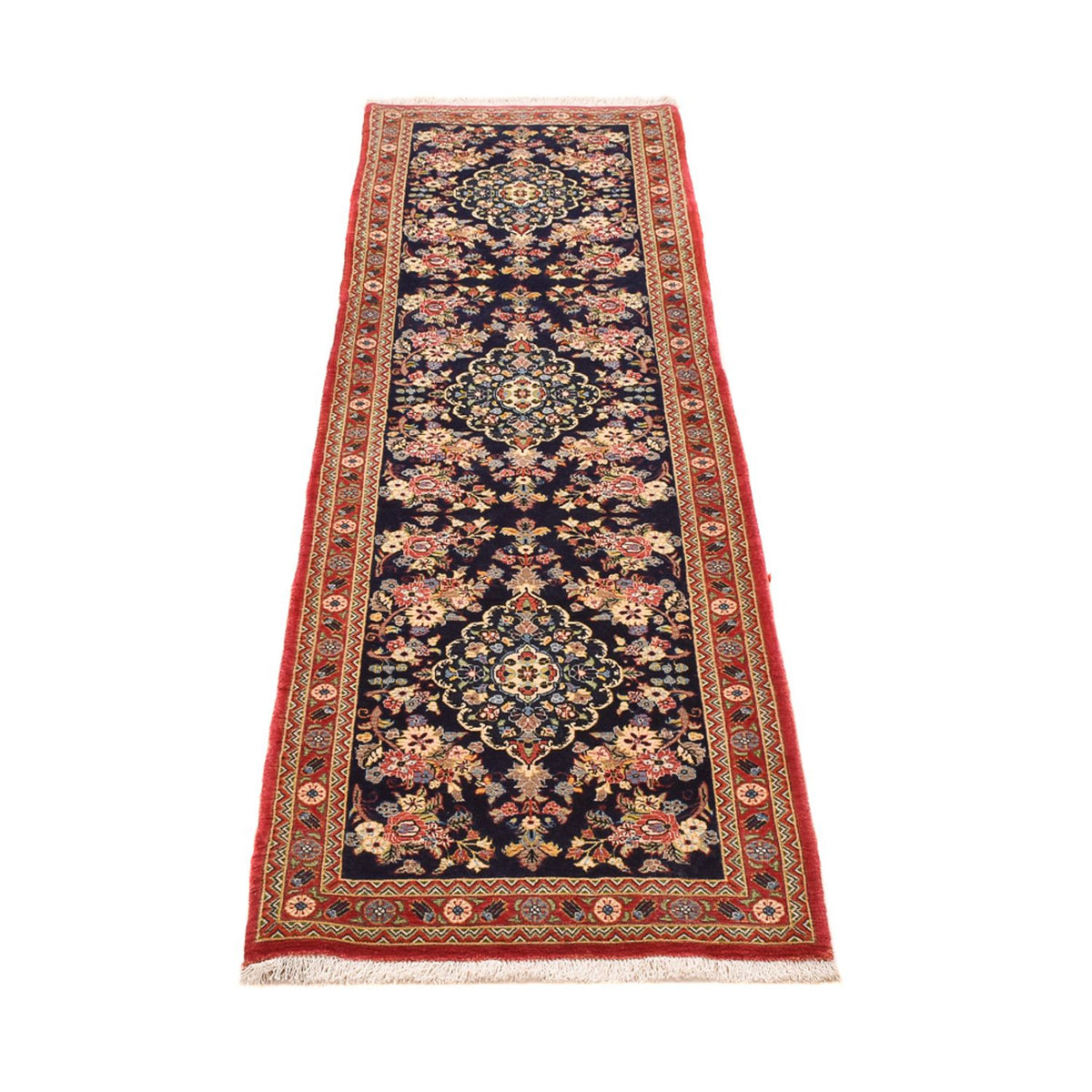 Tapis de couloir Tapis persan - Ghom - Royal - 223 x 69 cm - multicolore